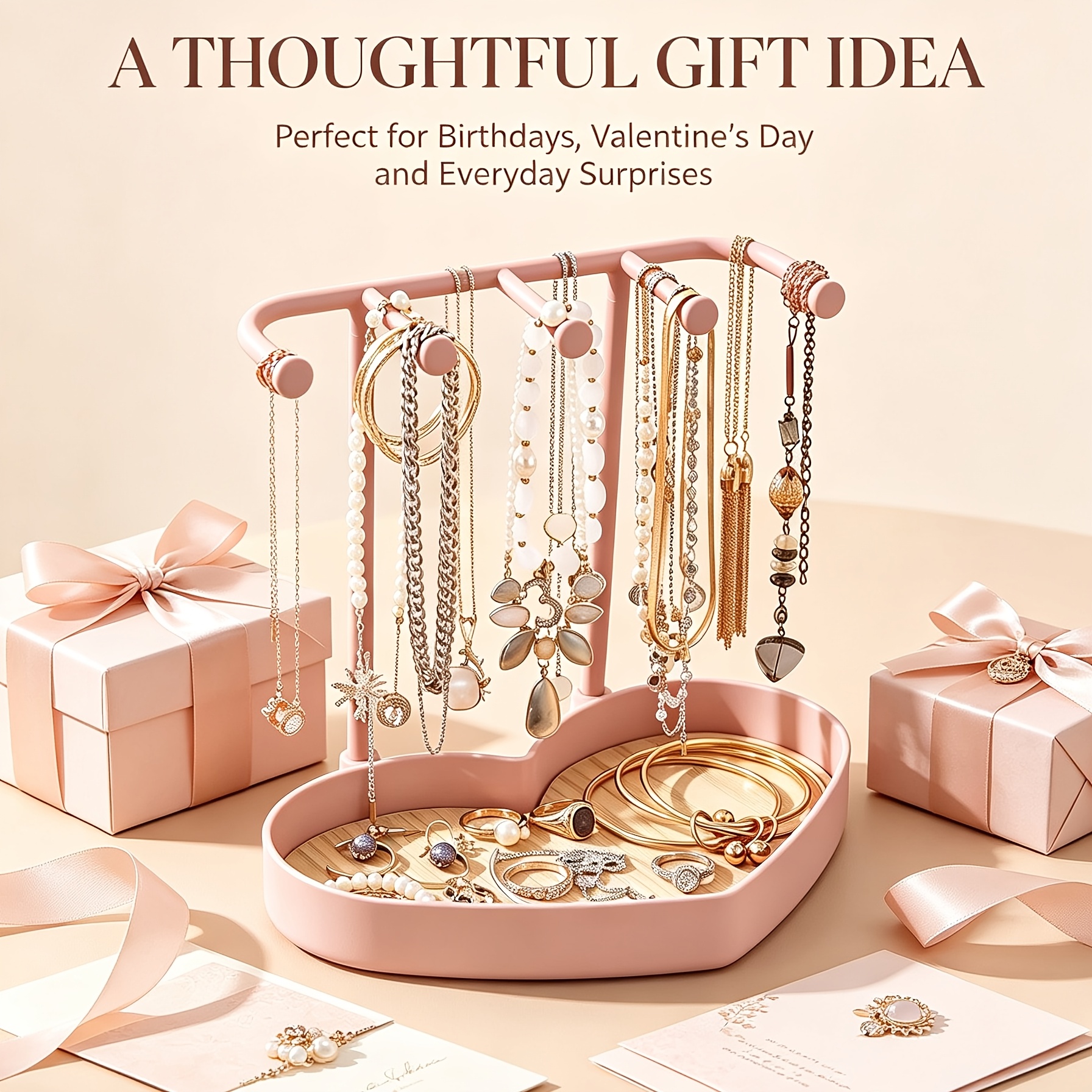 herzförmiger schmuck organizer – schmuckschatulle