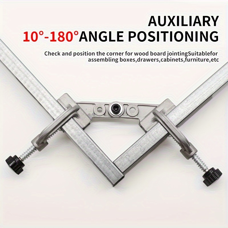 

Aluminum Alloy Right Angle Clamp - Adjustable 10-180° Swing Jaw For Woodworking, Diy, Welding & Cabinetry