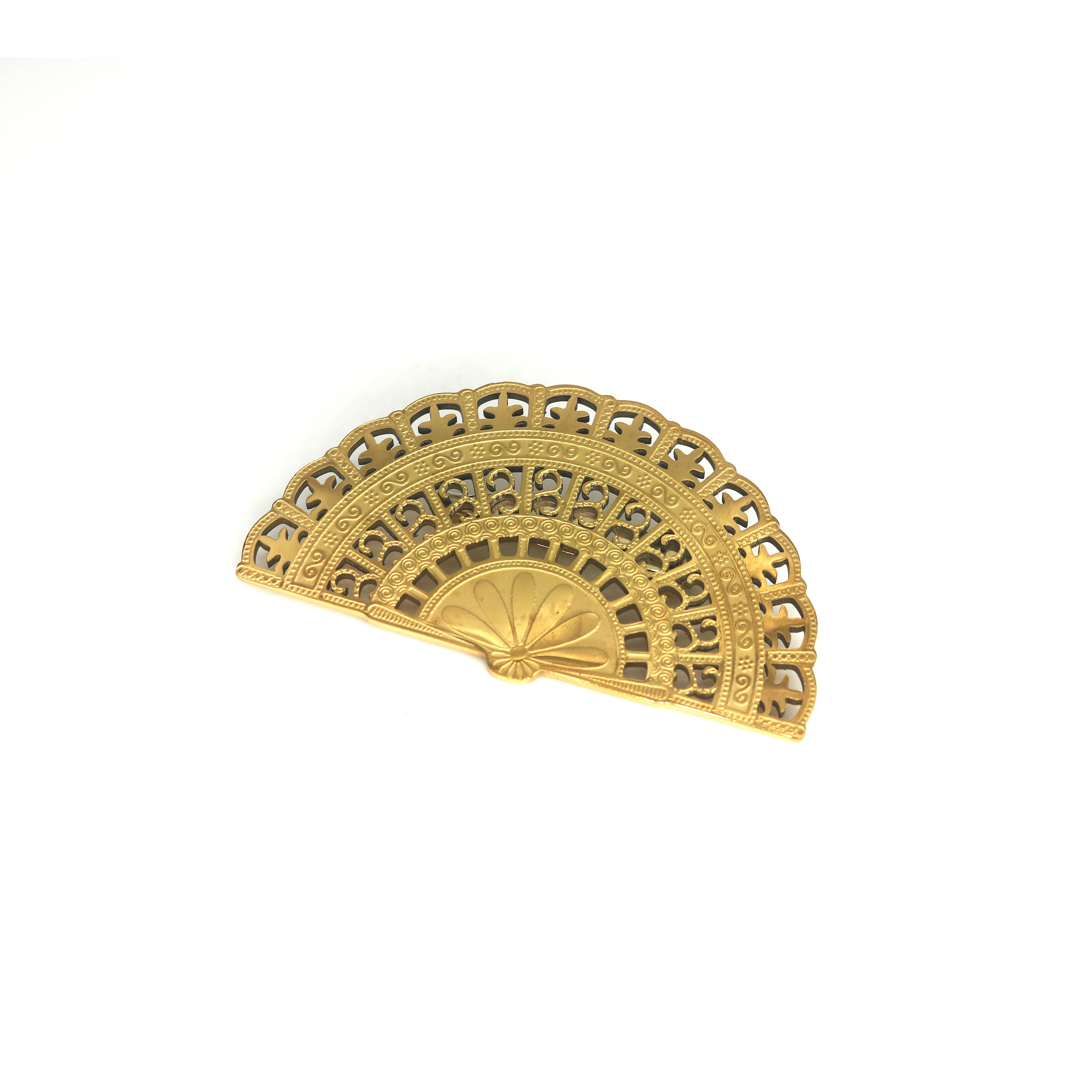 TEMU Broche de chino vintage de acero inoxidable con forma de , chapado en oro, para cárdigan