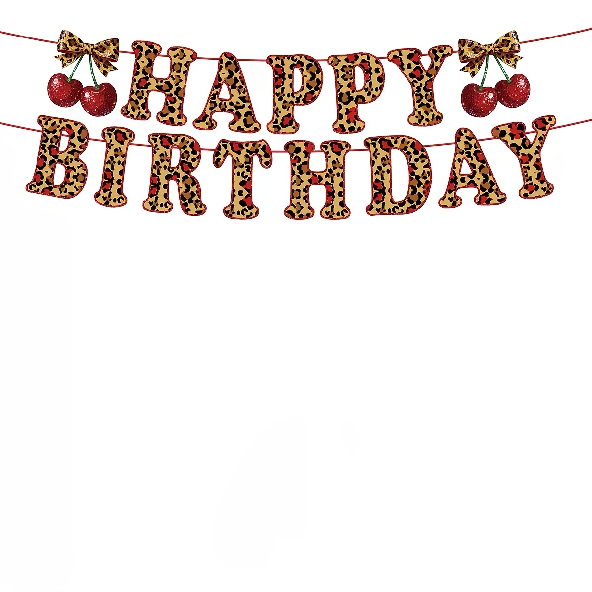 15pcs Print Themed Birthday Party With Wild Jungle Letter Banner And Party Decorations