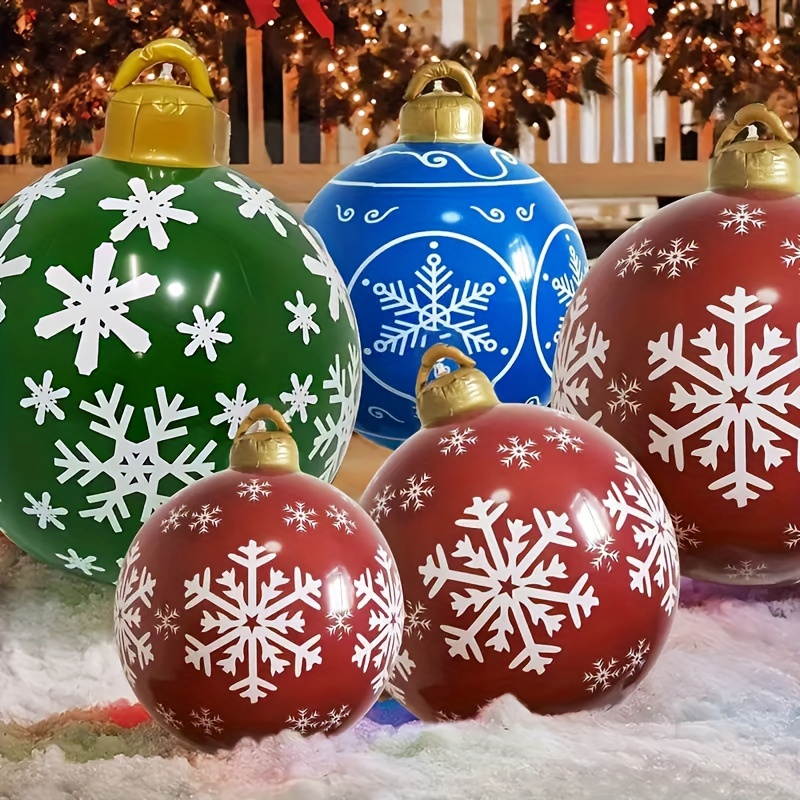 

1pc Inflatable Christmas Ornament - Pvc, For Decor & Display