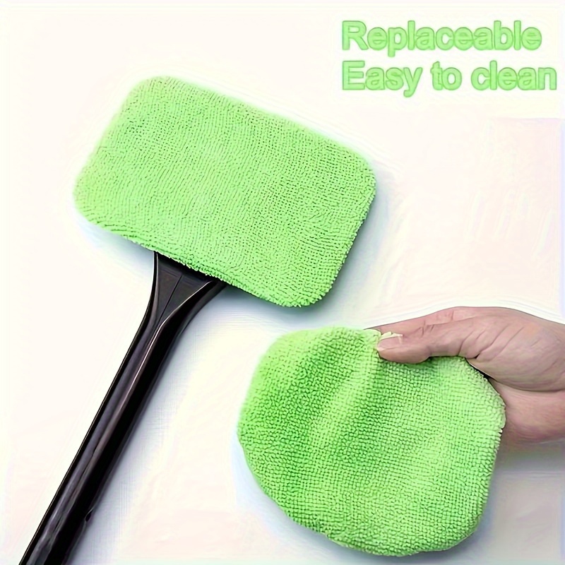 1pc long handle car window windshield cleaning brush kit for cleaning and protecting your windshield car window brush only 1 brush head cover rag details 5