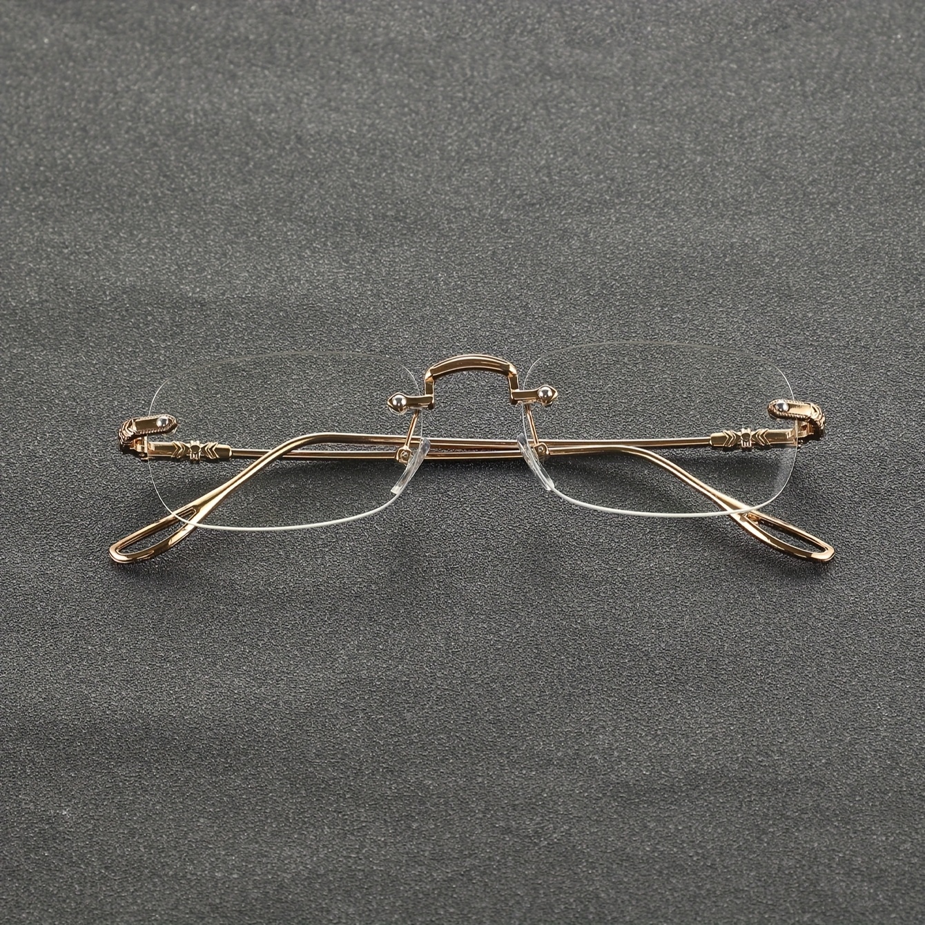 1pc Fashion Frameless Rectangular Unisex Flat Mirror, For Casual Wear And Photography, Neutral Accessory | Chic Plain Glasses