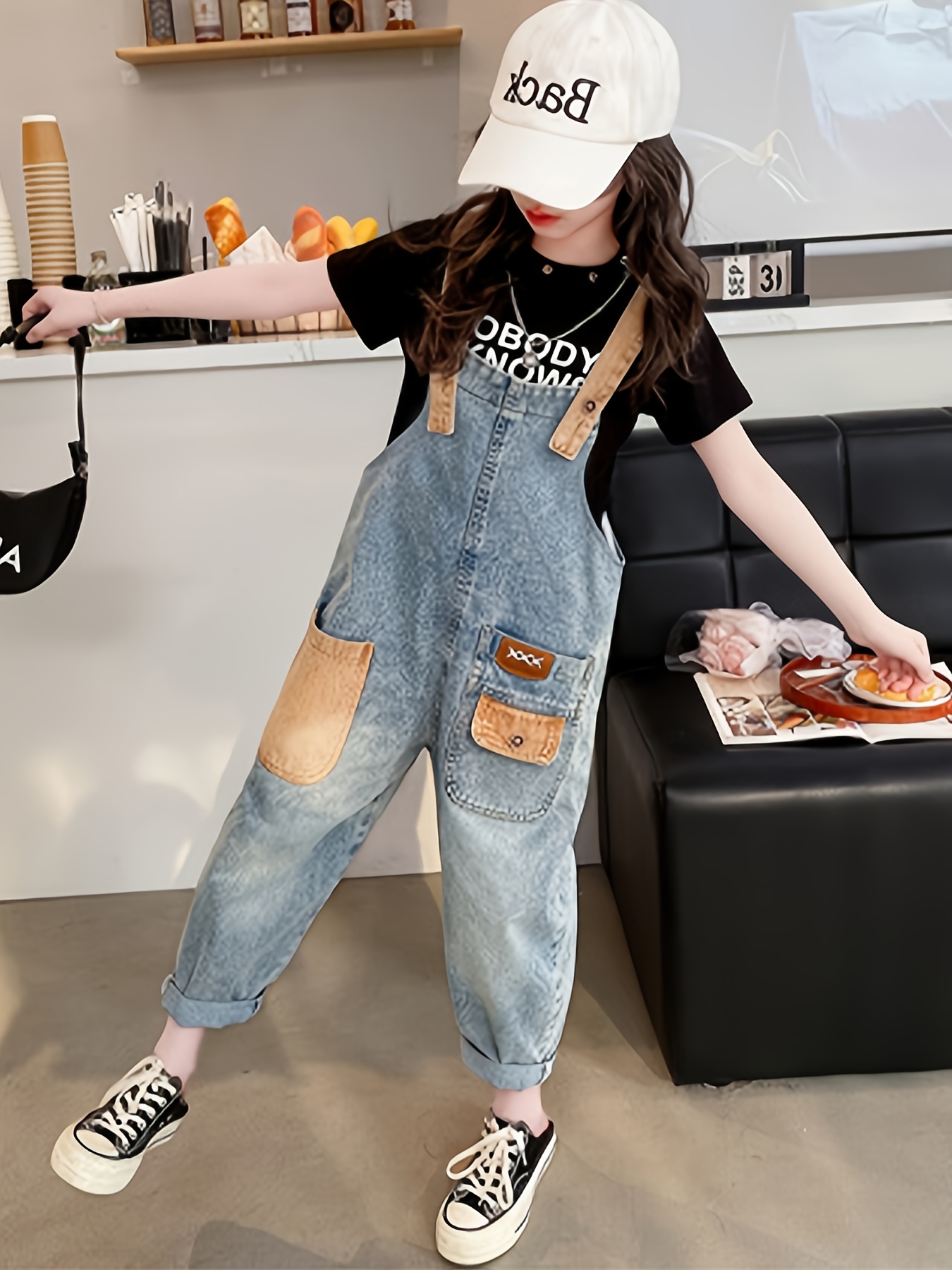 Cotton Overalls Bib Overalls Baggy Plus Size Overalls Girls