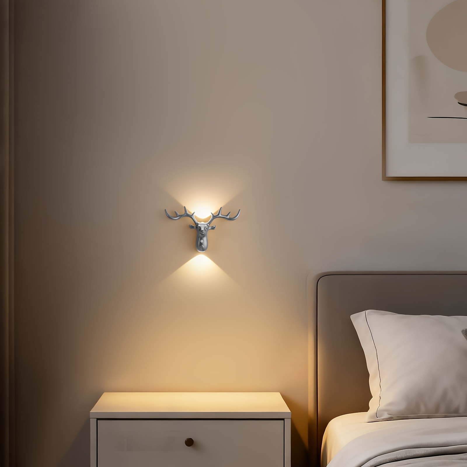 Creative USB Rechargeable Wall Lamp with Motion Sensor