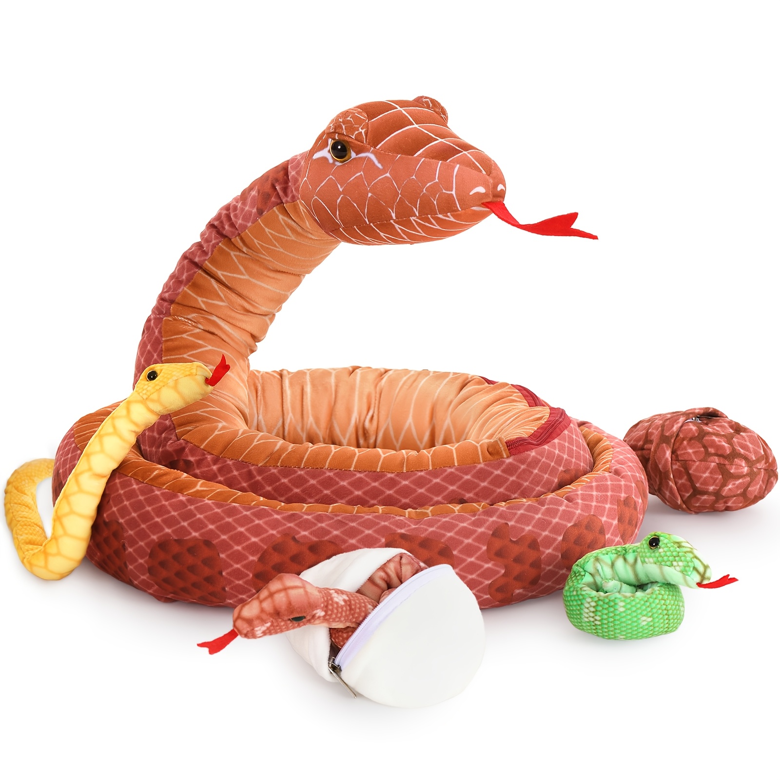 Serpiente De Peluche Tezituor Peluche Gigante De Serpiente, Animal