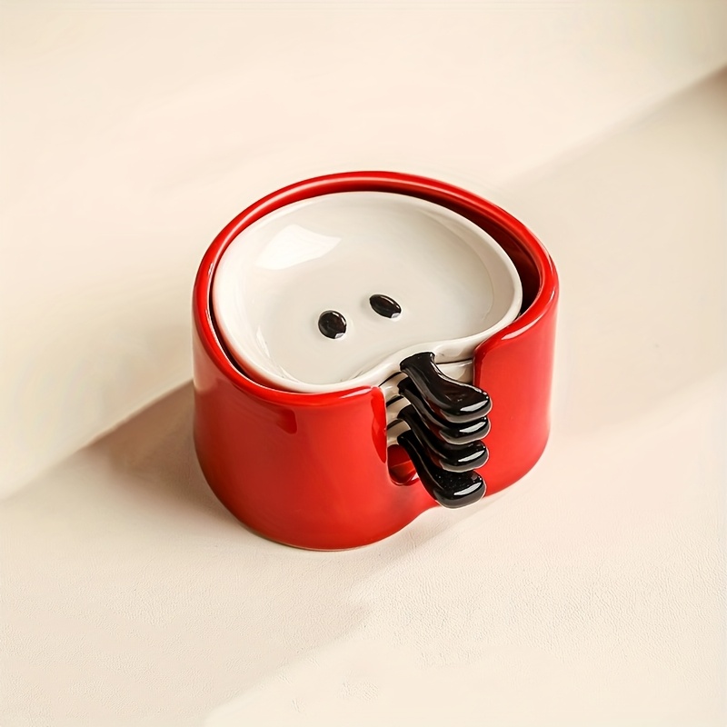 4pcs ceramic   dish set with collector cute round snack dish with     home decor   room use   dish   design ceramic dish Product details 6