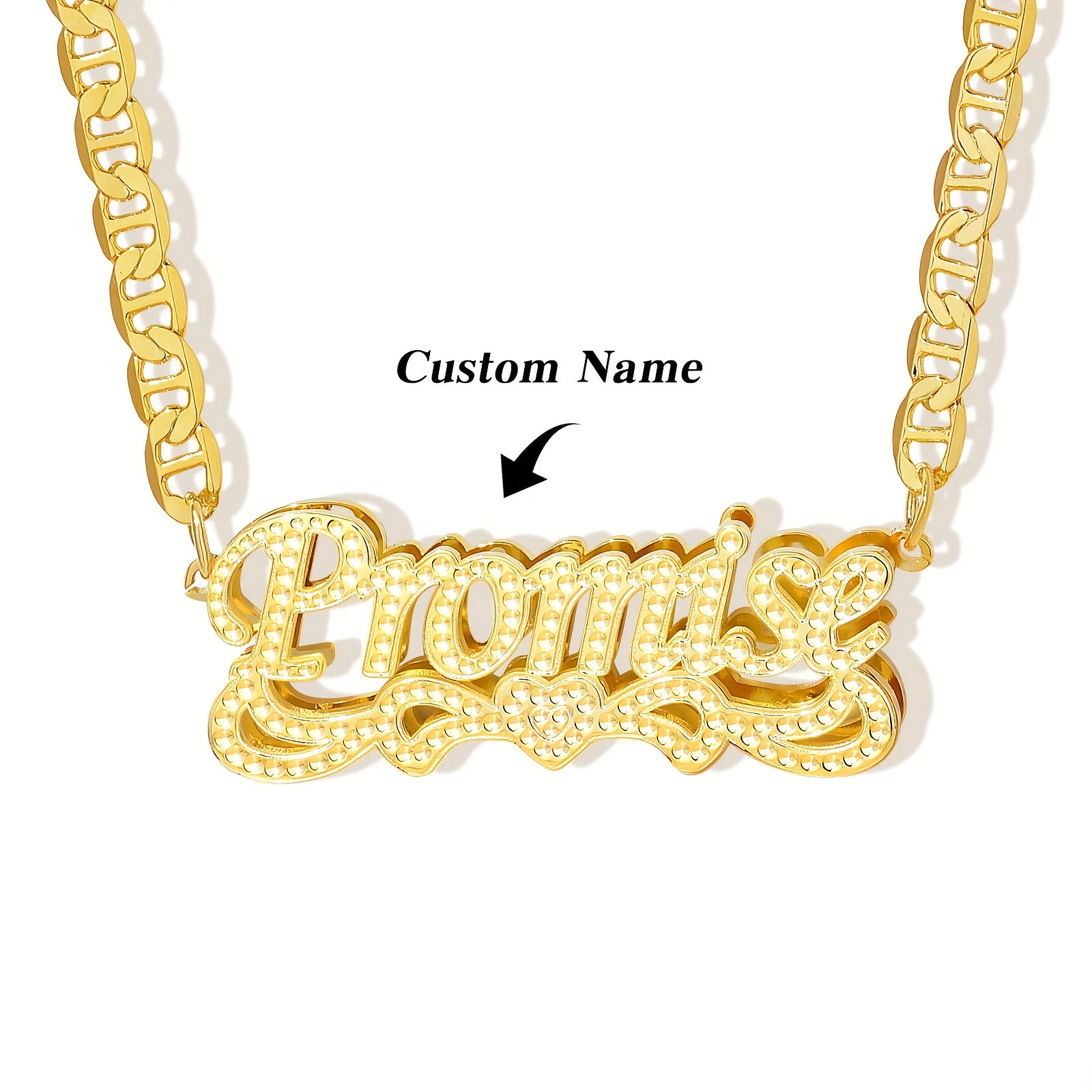 Personalized Women's High End Pendant with Name Engraving