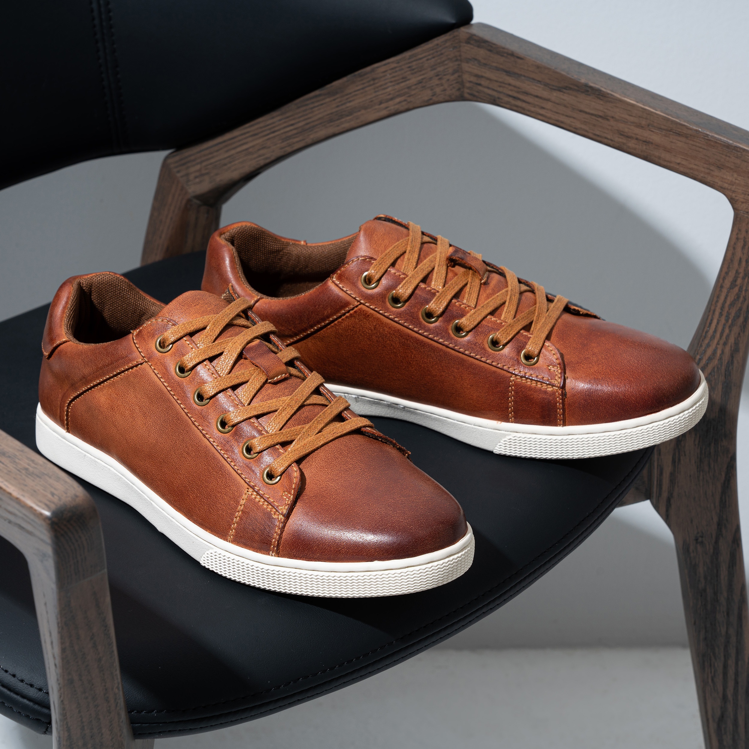 Zapatillas Marrones Hombre Zapatillas De Cuero De Vestir Zapato