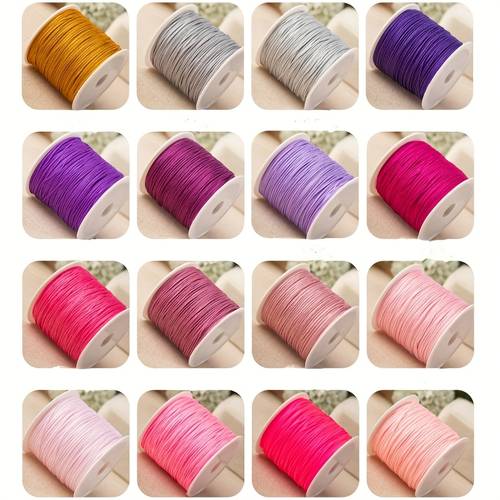 0 8mm 50 meters long no 72 jade line for weaving bracelets diy red string for pendants handmade weaving materials