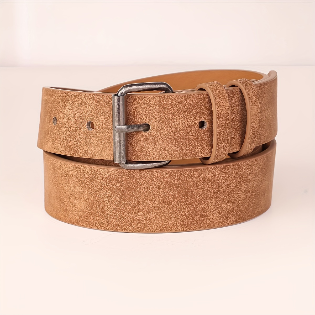 

Stylish Pu Leather Belt Punk Style Vintage Simple Versatile Waist Belts Suitable For Women