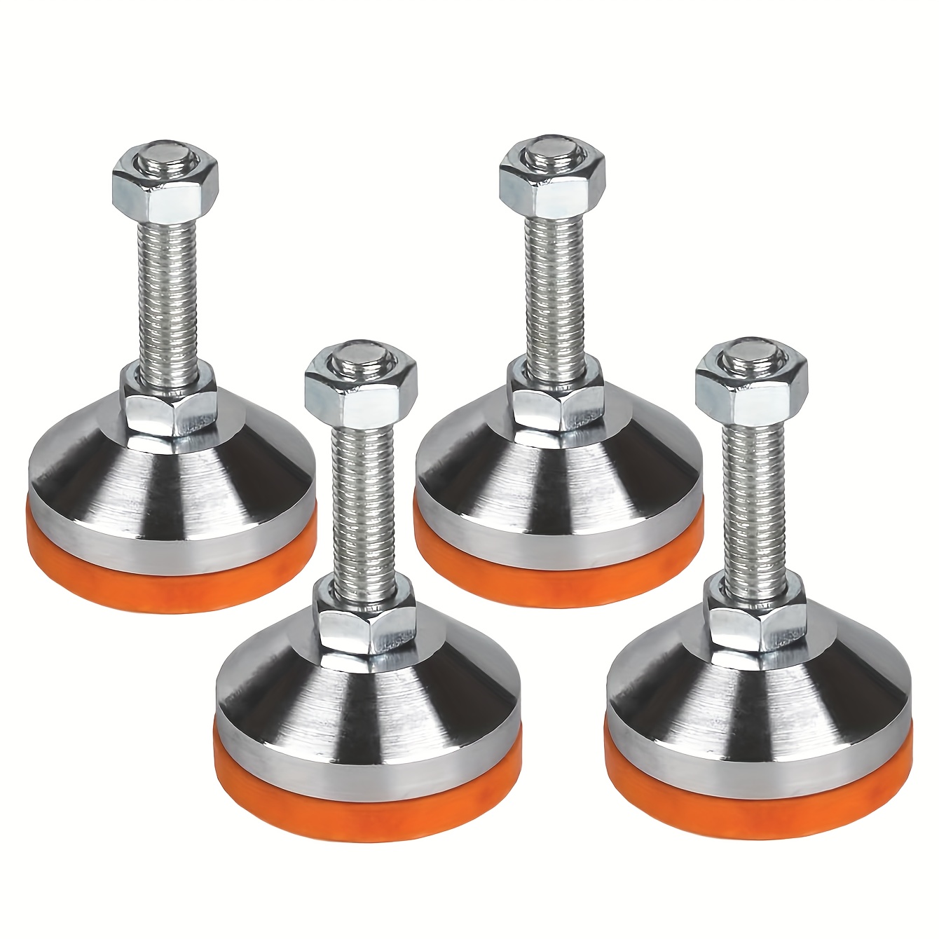 

Heavy-duty Adjustable Feet With M12 Thread For Leveling Adjustment, High -bearing Capacity, Suitable For Workbenches, Machinery, Cabinets (d60xm12x50, Pack Of 4)