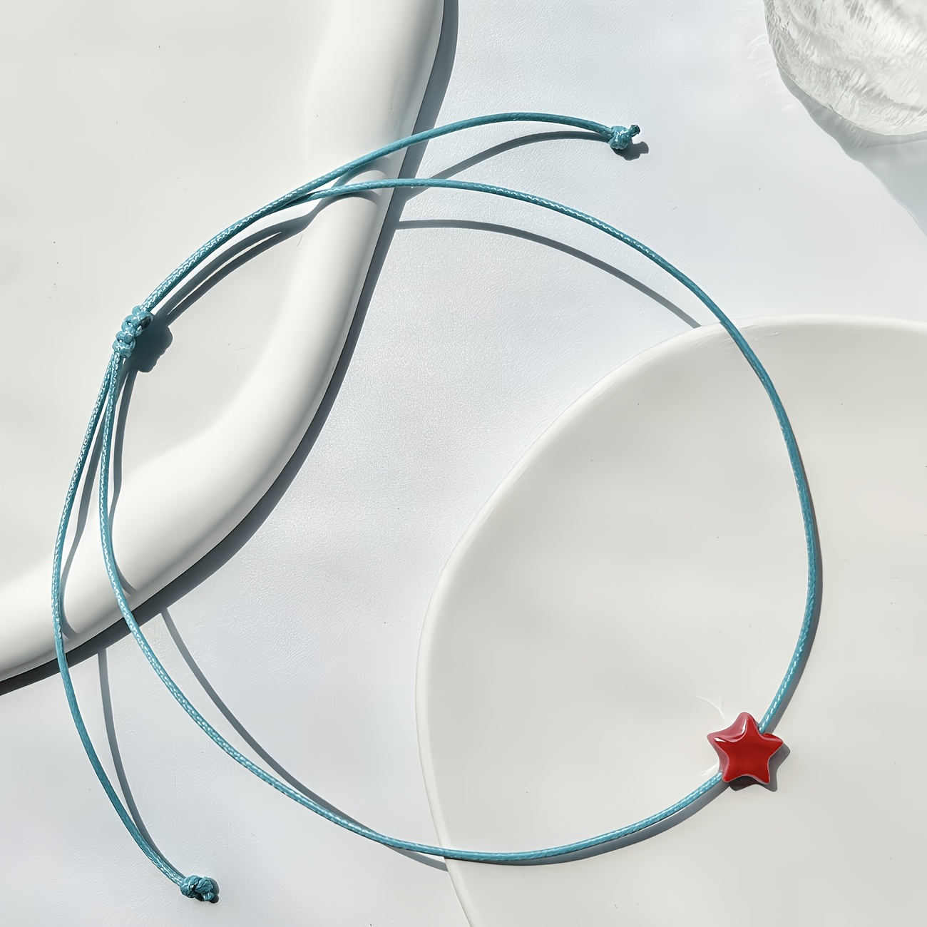 TEMU Collana con ciondolo a stella in ceramica a , 1 pezzo, e minimalista, in stile minimalista per donna per uso e feste, accessorio di gioielleria