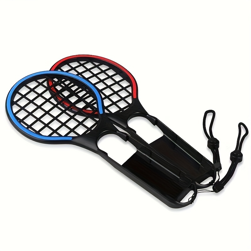スイッチ OLED 用テニス ラケット、スイッチ スポーツ ゲームまたはマリオテニス エース ゲーム用ハンドグリップ - ブルーとレッド