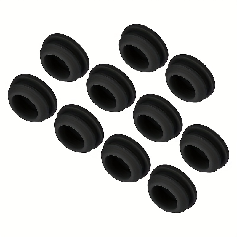 10pcs Rubber Hole Plugs, Panel Sealing Covers, Kitchen Compartment Wall Sealing Plugs, T-shaped Rubber Plugs, Installation Diameter 14mm/0.6 Inches, Narrow Width 2mm
