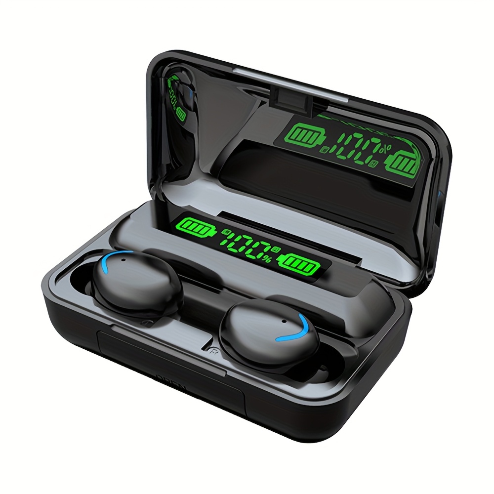 

Wireless Headphones With Digital Display, With Large Capacity Charging Box And Built-in Microphone, Suitable For Calls, Mobile Phones, Music And Games