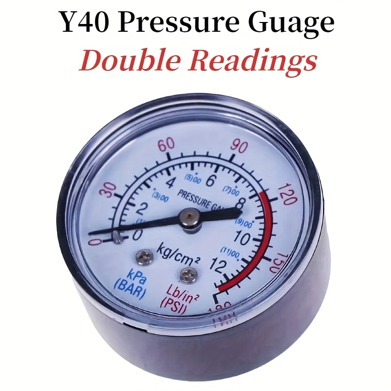 Y40 Air Pressure Gauge Plastic