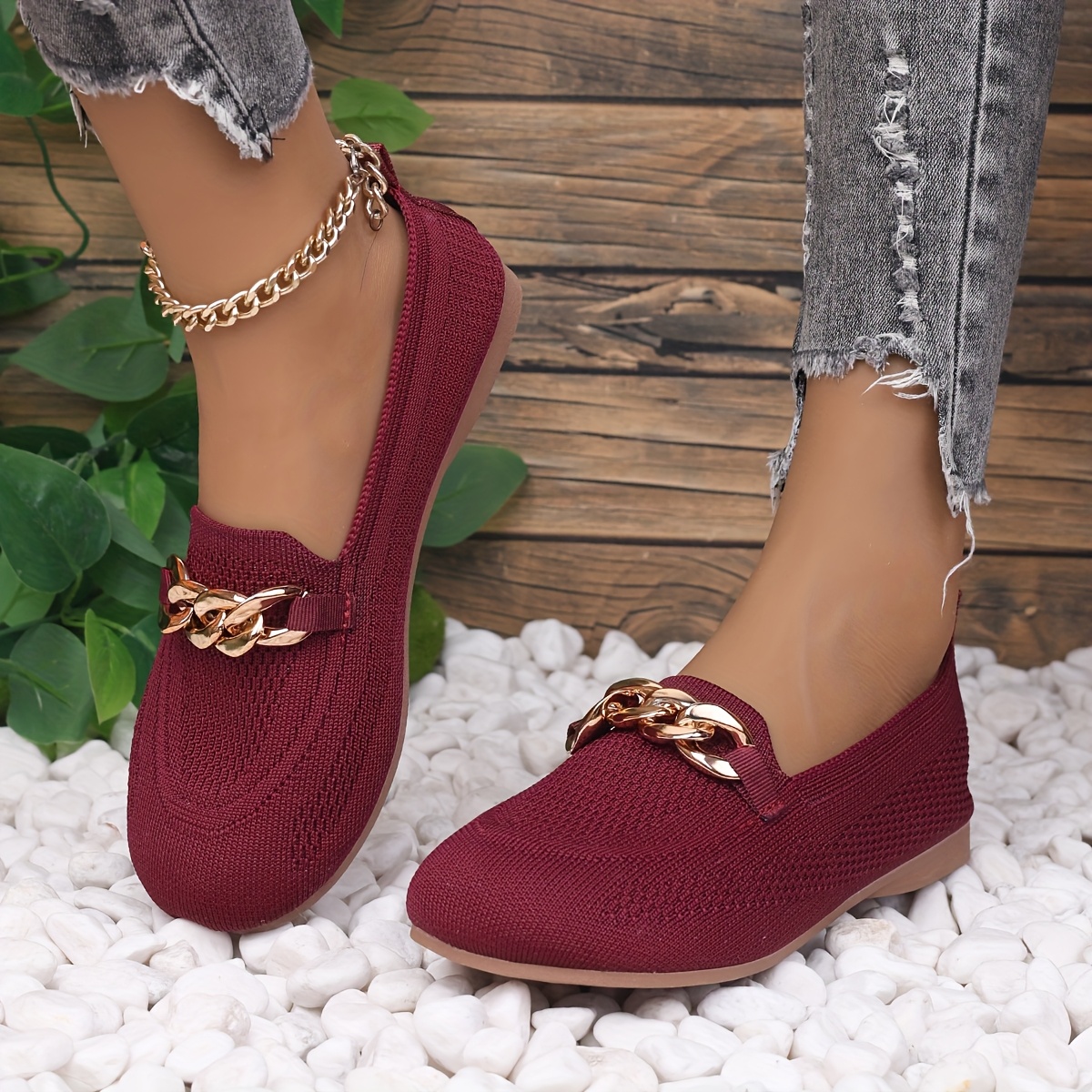 size womens flats breathable comfortable slip on shoes with sparkle detail round toe     for autumn spring details 19