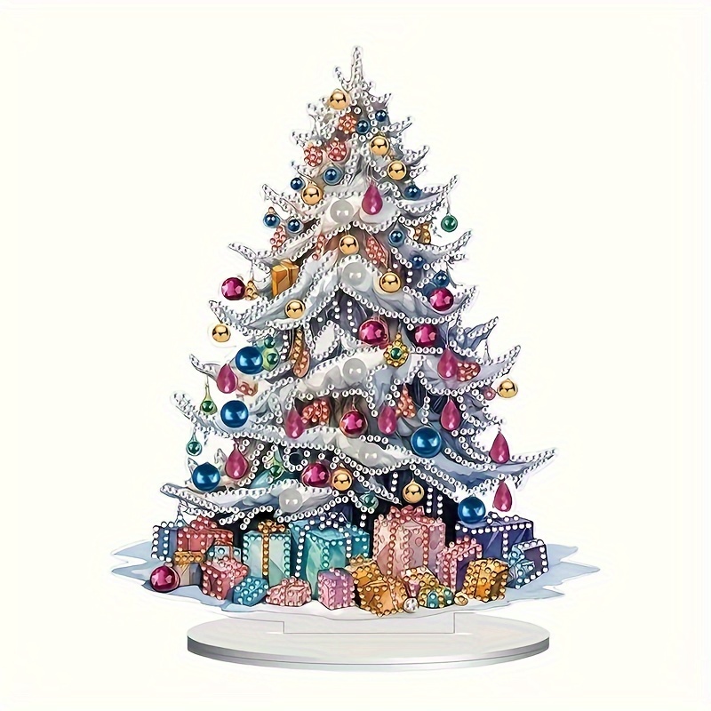 

1pc, Crystal Christmas Tree Acrylic Irregular Diamond Crafts Home Bedroom Table Office Decor Ornaments Popular Gifts