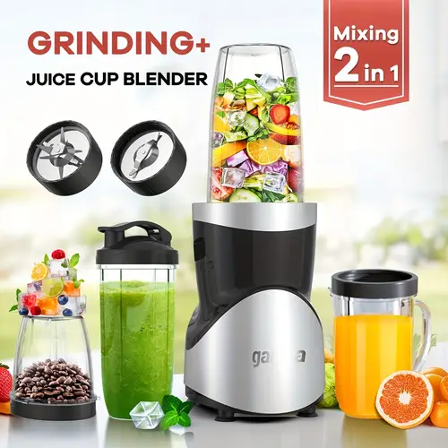 900w smoothie ju milkshake and smoothie blender 15pcs and grinder set for kitchen ju machine with 4 bpa free portable blending cups nutritional recipes christmas gifts durable kitchen gadgets