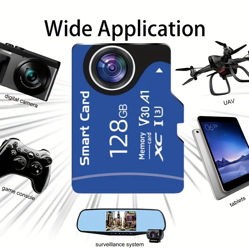 128gb Memory Card U3 4k V30 Tf Cards Ultra fast Class 10 Temu