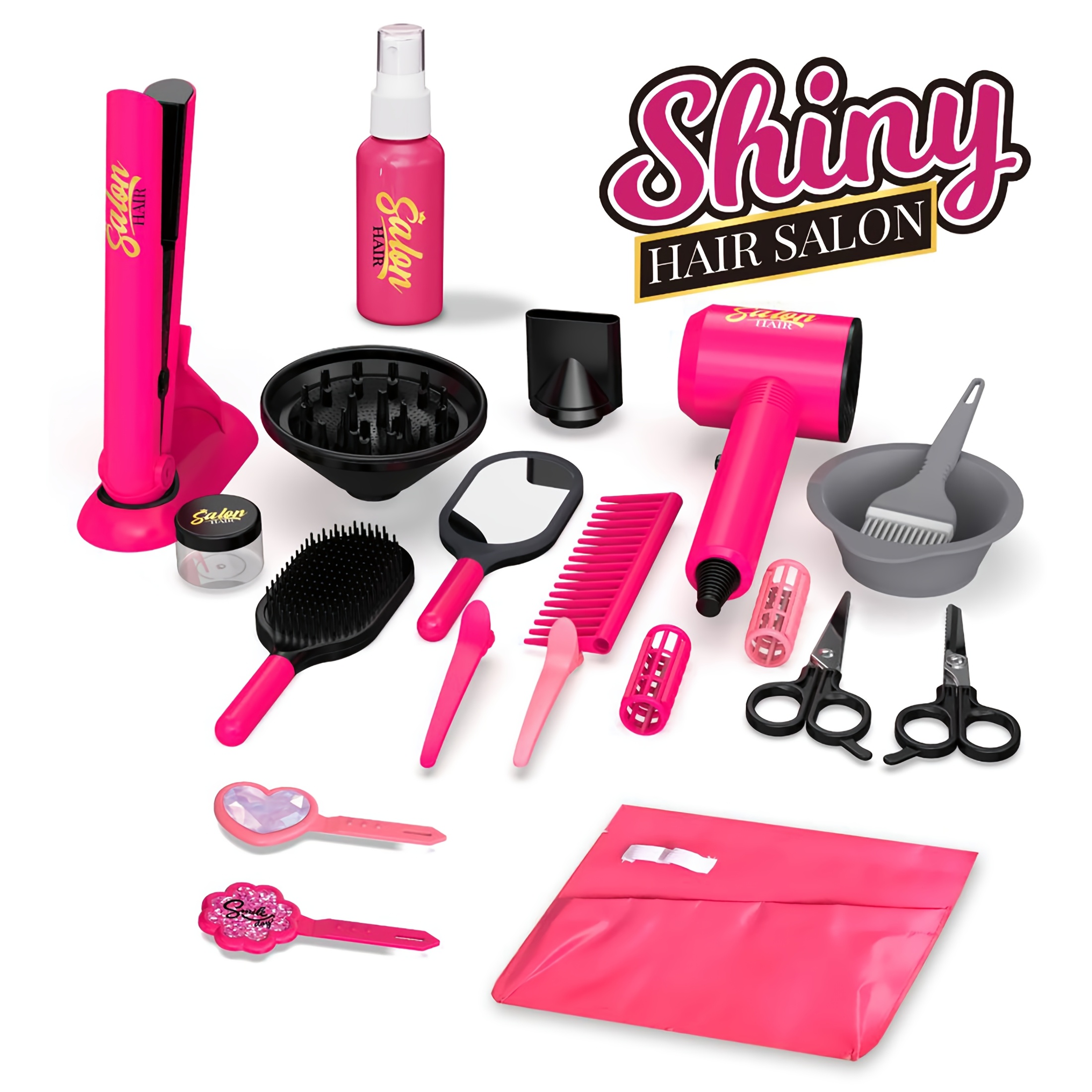 Barber Shop Pretend Play Toy Set Kids' Hair Salon Role Play Kit with Blow  Dryer, Razor, Shaver, Tool Bag Stylist Accessories, Educational Toy for 