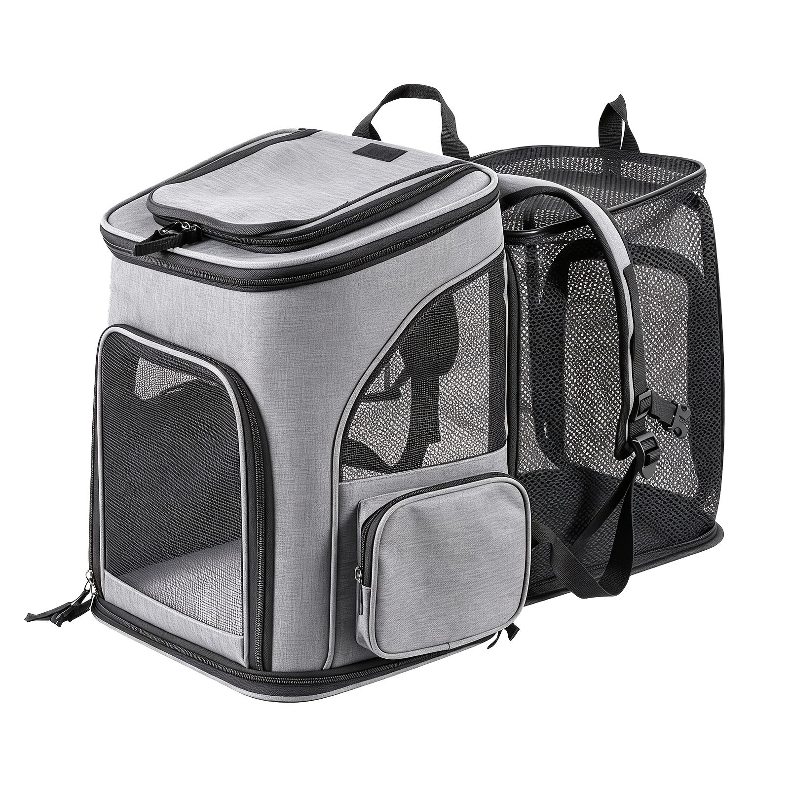 Image of Pet Backpack Up To 12 Kg, Adjustable Straps, Foldable, Short Leash, , Dog Backpack, Cat Backpack, Cat And Dog Backpack