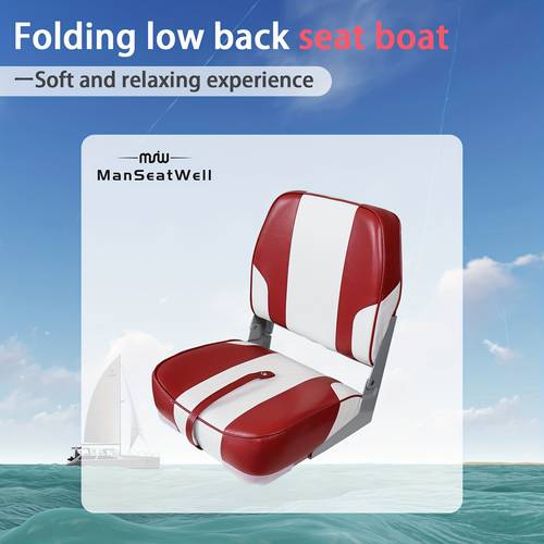 item picture marine seat pvc waterproof for tour boats yachts speedboats fishing boats folding low back boat chair model 86203