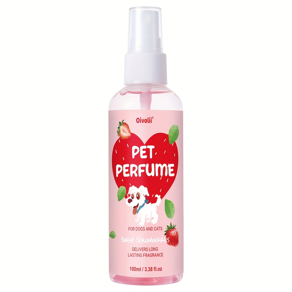 TEMU Dog Perfume Spray Long Lasting Scent, 3.38 Fl.oz Pet Fragrance Spray, Cologne Spray For Dogs And Cats, Perfume For Dogs, Odor Neutralizing Mist,