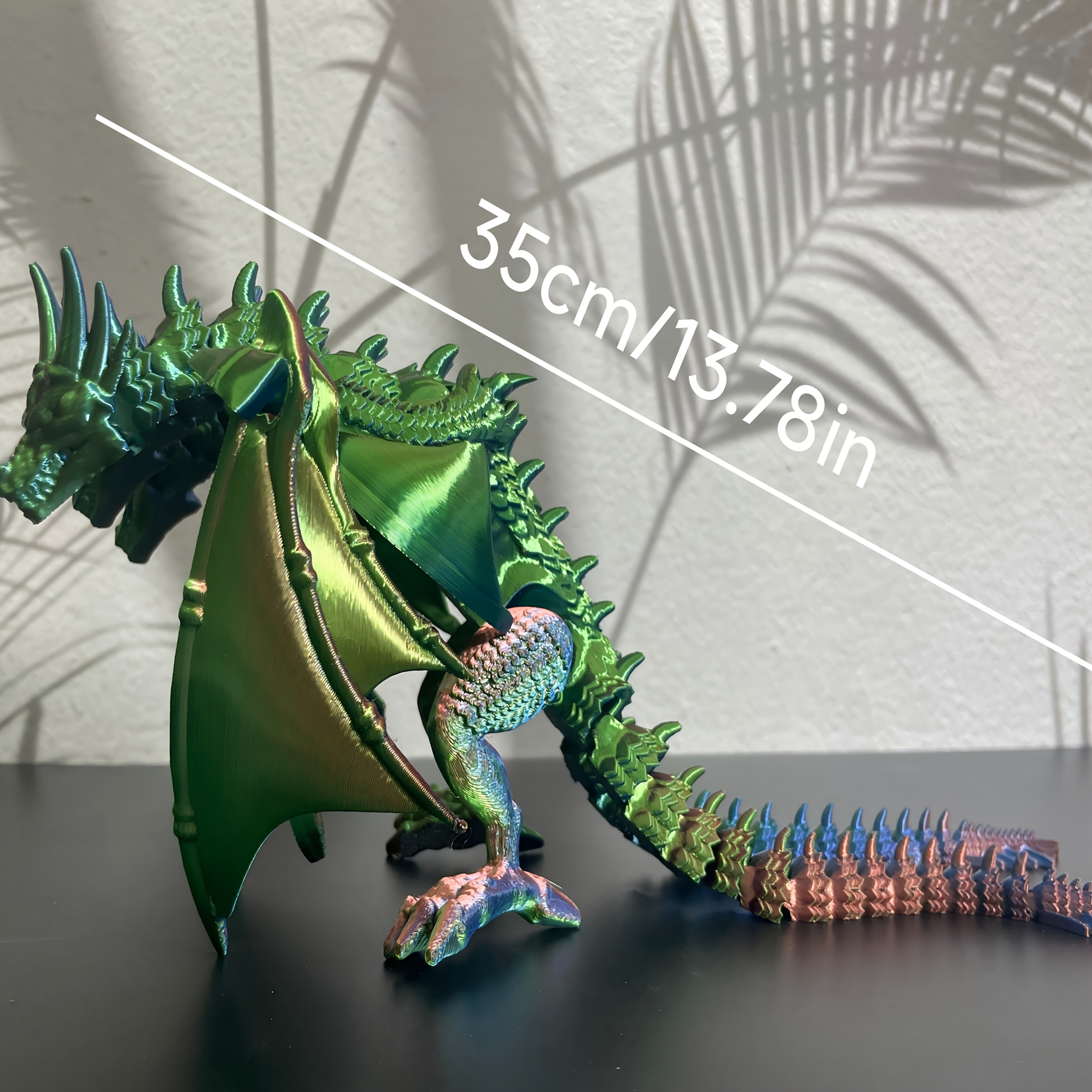 3d printed 3 headed dragon sculpture 13 78in 35cm extra - Temu