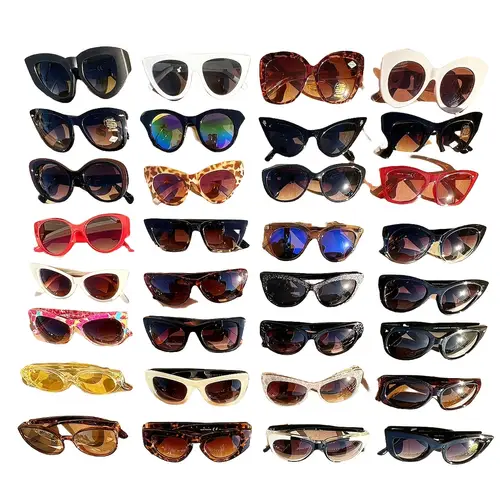 12 pairs cat eye 100 polycarbonate frame ultra lightweight and durable uv400pcs lenses fashion elegant cute different colors and styles great for family friends gifts group outdoor events m cat pc