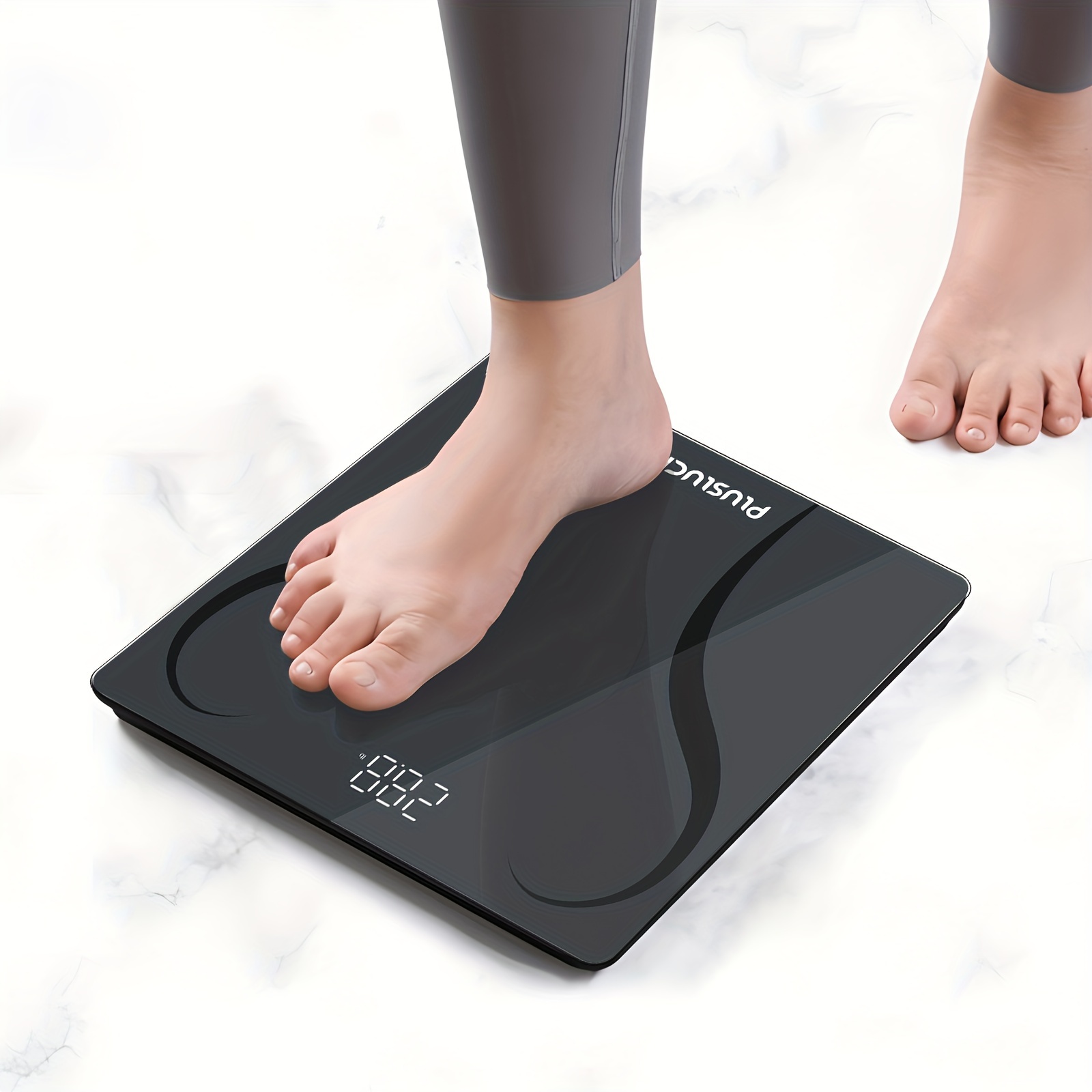 

Bathroom Scale For Body Weight, Weighing Scale For People, Body Scale With Bright Led Display, Most Accurate To 0.1lb, Batteries Included, 400 Lbs/180kg Capacity