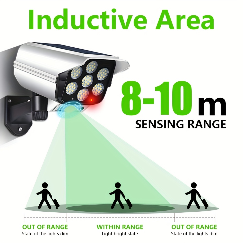 2pcs   camera solar outdoor lights garden decoration outdoor solar lamp home user outdoor spotlight anti theft burglar proof simulation camera street light suitable for courtyard doorway   shop solar lights from outdoor christmas decorations 2025 decorate patio terrace solar lights