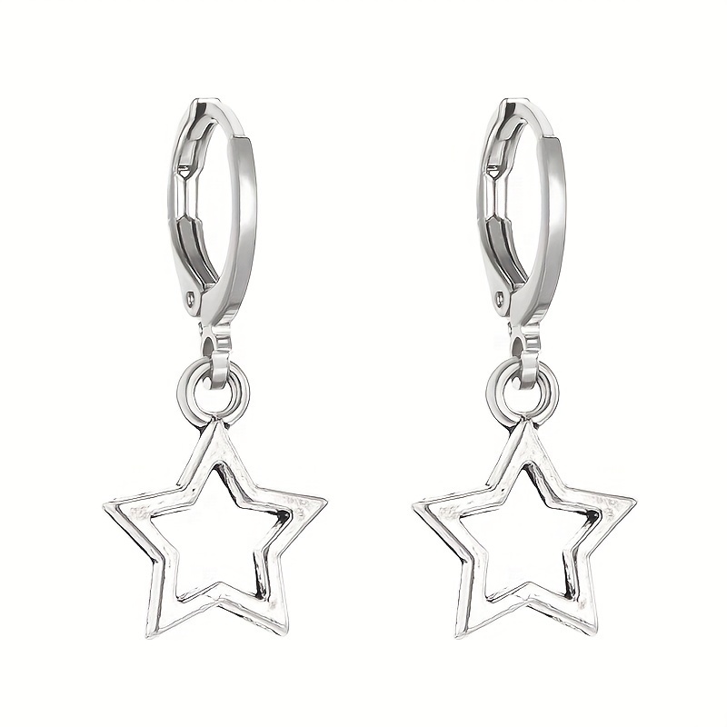 Couple Star Pendant Earrings — Holiday Jewelry Gift