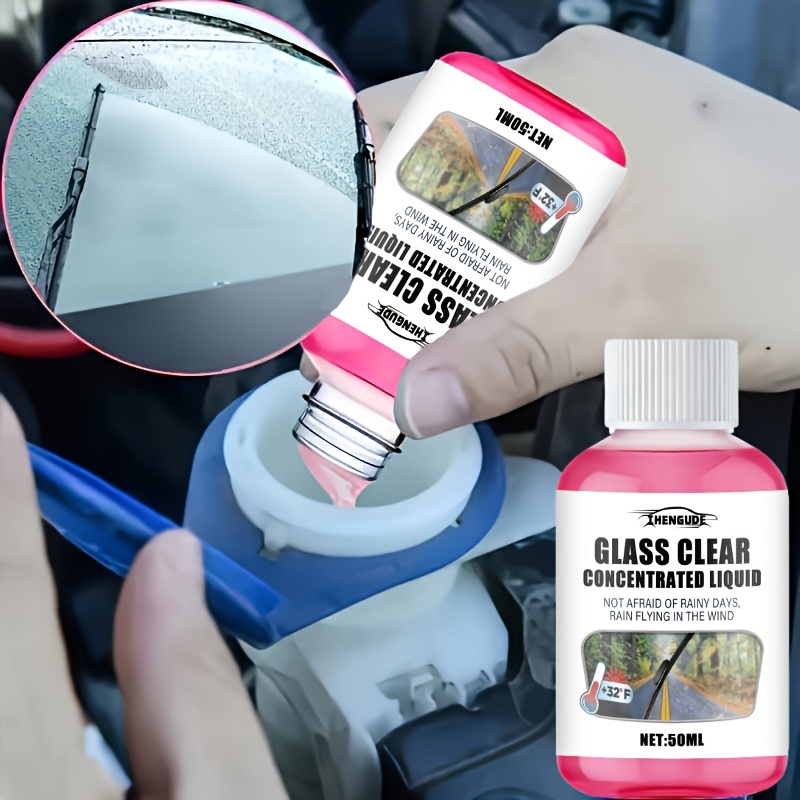   concentrated coating waterproof windshield wiper fluid maintains smoothness rain and fog resistant   quickly restores clear glass visibility