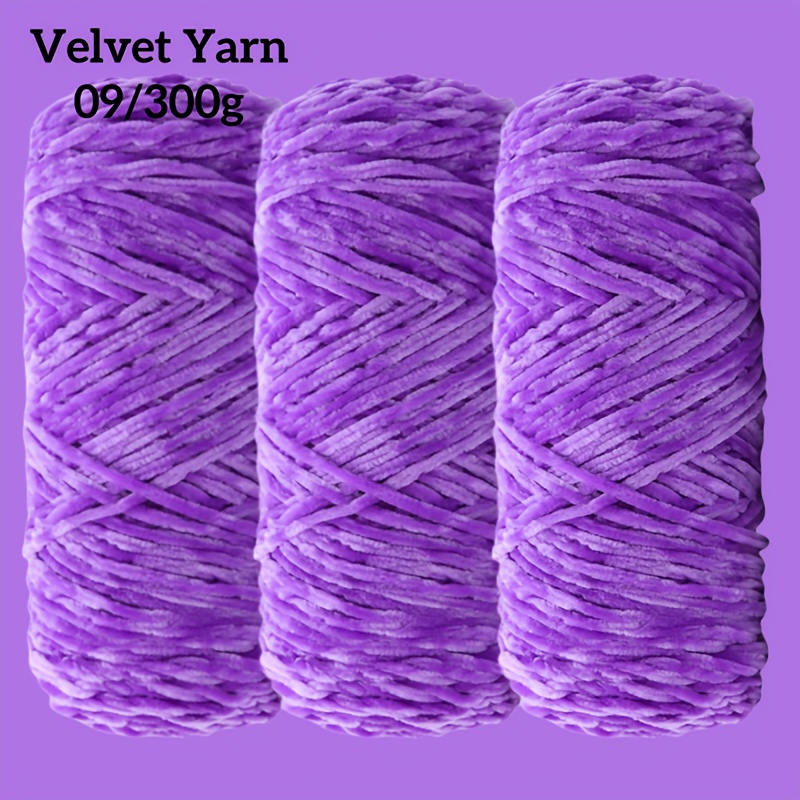 3 pack soft velvet chenille yarn   100g per roll total 300g multi colored knitting and crochet beginner friendly   yarn for sweaters scarves hats plushies bags textured material      