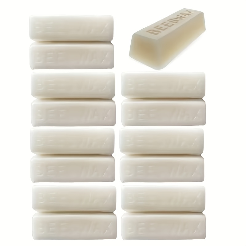 Image of White Beeswax Blocks, 30 Beeswax Blocks From Beekeepers, Wax Blocks Are Suitable For Manual Candle Production, Skin Care, Lipstick, Lotion, Projects