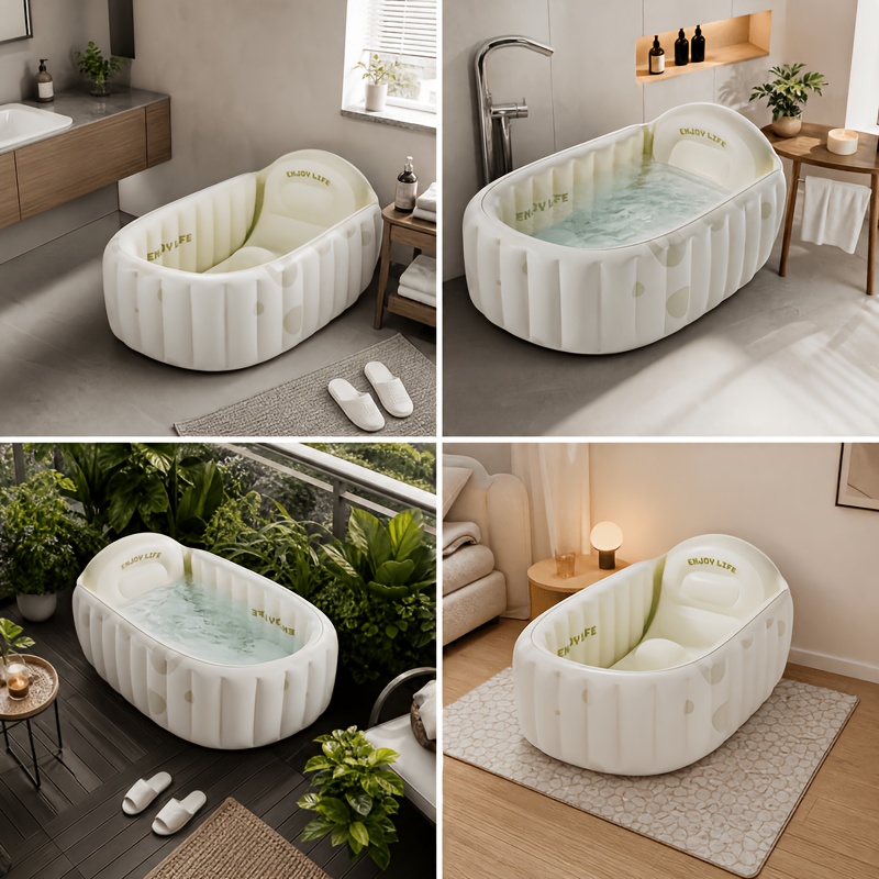 Boho style rectangular corner bathtub