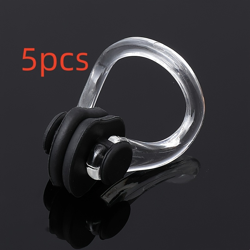 waterproof silicone nose clip soft and reusable swimming training   black