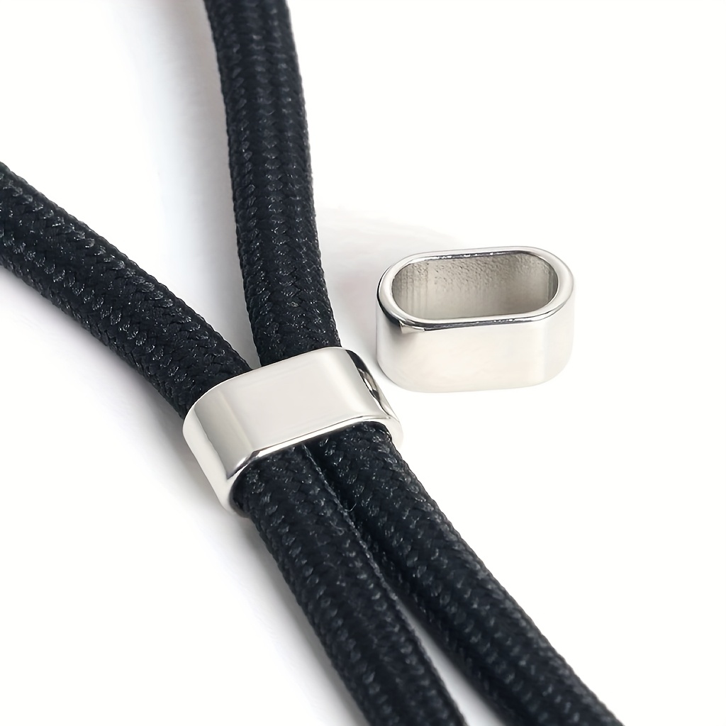 E-shop 24-teiliges Set Metall Minimalistische 8- Verschluss Einstellverschluss, Handy-Lanyard Hoodie Schuh-Lanyard Verschluss, Kordelzug Anti-Rutsch