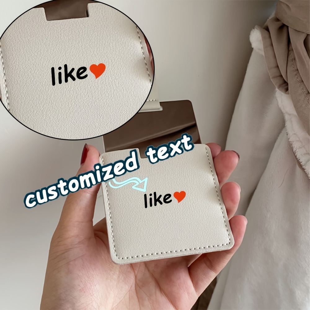 Custom Square Stainless Steel Mirror with Personalization