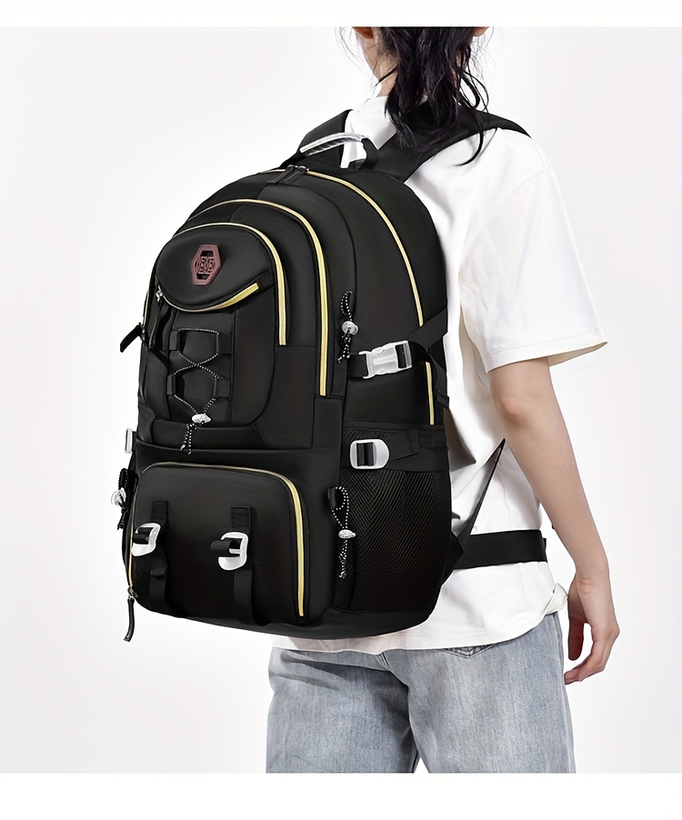 [Durable Travel Backpack] Durable Large Capacity Backpack | Separate Shoe Compartment, Easy-to-Clean, Multiple Compartments for Business Trips, Daily Use & Outdoor Travel - Holiday Gift, Adjustable Strap, Lightweight, Laptop Compartment, Travel Gear