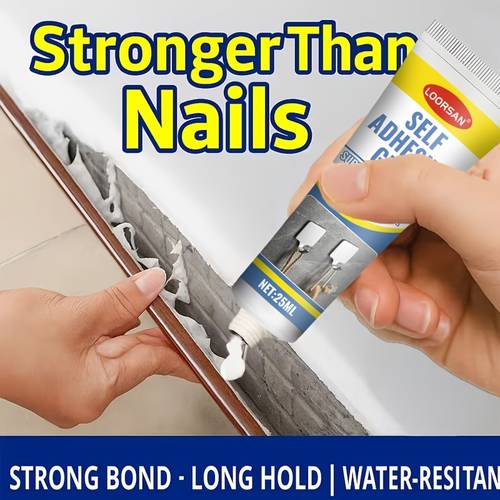 heavy duty nail free strong no drilling required durable non shedding bearing invisible bonding for metal plastic ceramic ideal for kitchen bathroom use home renovation