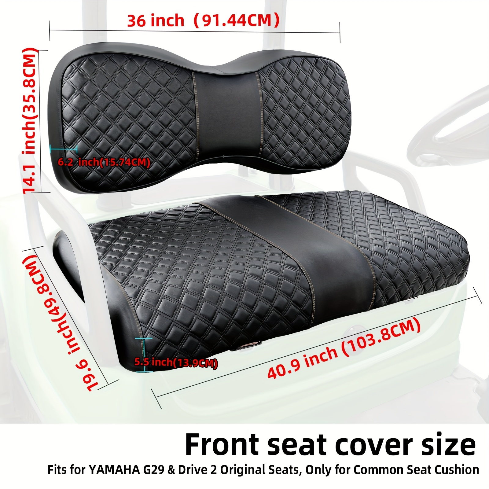 pu golf cart seat covers yamaha drive Temu Pakistan