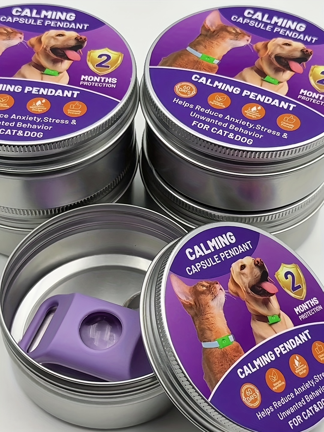 Dog Universal Pheromone for Stress Relief And Calming Pets' Emotions. Cat Calming, Long-Lasting Pheromones Help Soothe Cats for 60 Days, Reducing Stress And Aiding in Calming Them from Anxiety, Loud Noises, And Separation
