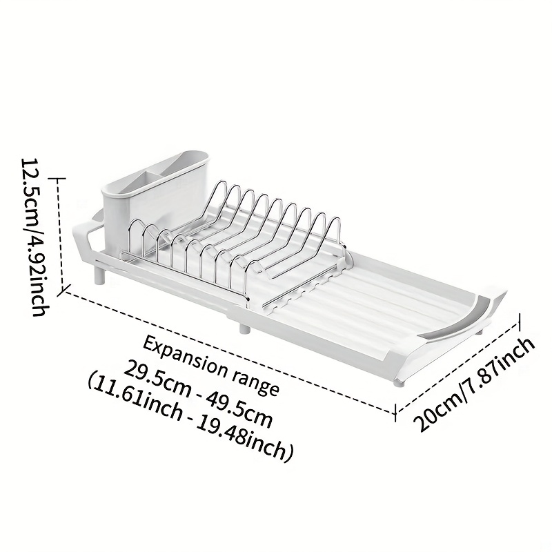 1pc stainless steel dish drain rack detachable cutlery Temu