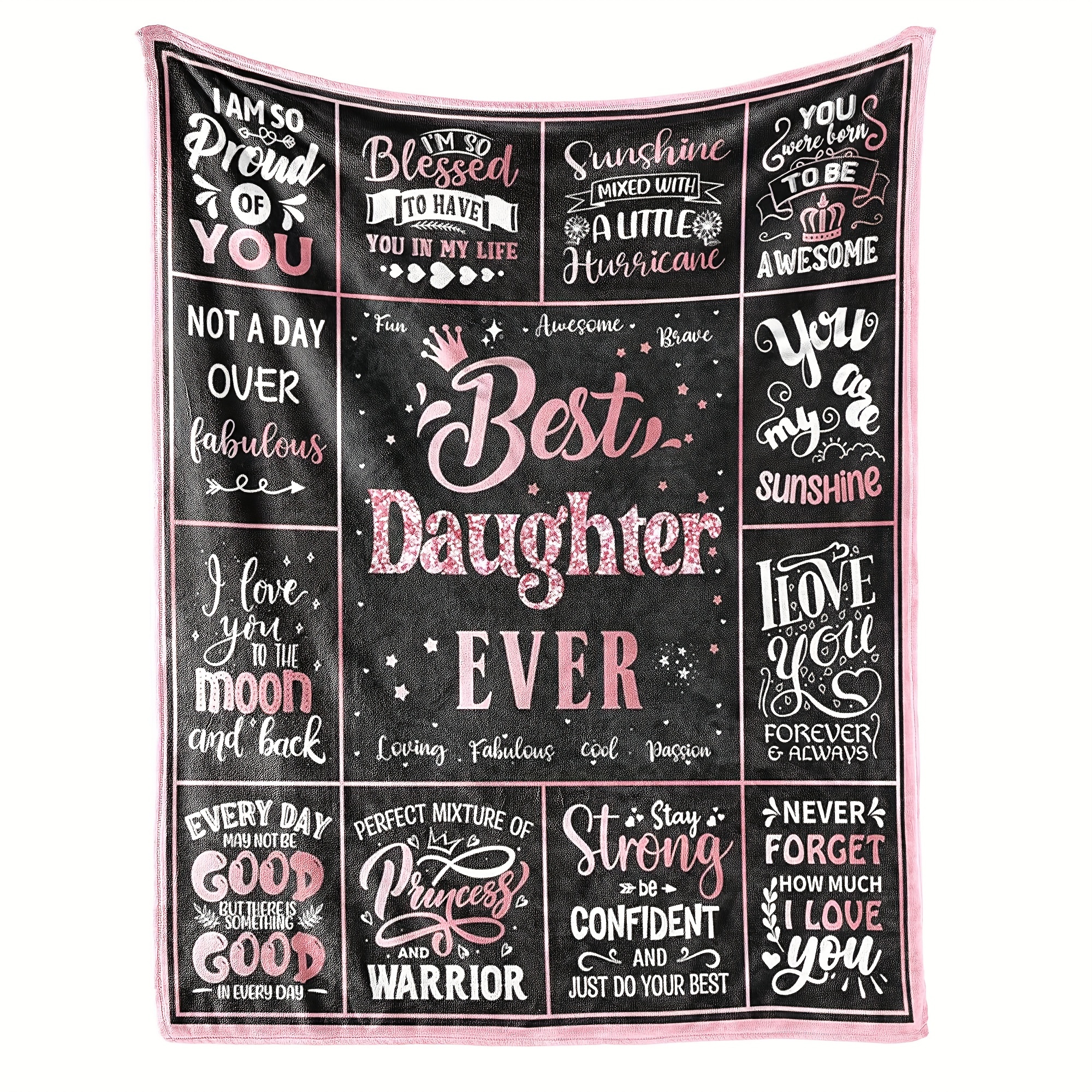 

Daughter Gifts, Gifts For Daughter From Mom, Daughter Birthday Gifts Ideas, Daughter Gift From Mom Dad, Birthday Gifts For Daughter Adult, Birthday Gifts Blanket 60"x 50", Soft Flannel Blanket