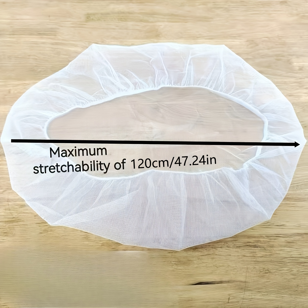 TEMU Cubierta de malla de poliéster duradera para de lluvia de exterior - a prueba de mosquitos y hojas, protección para la recolección de agua de