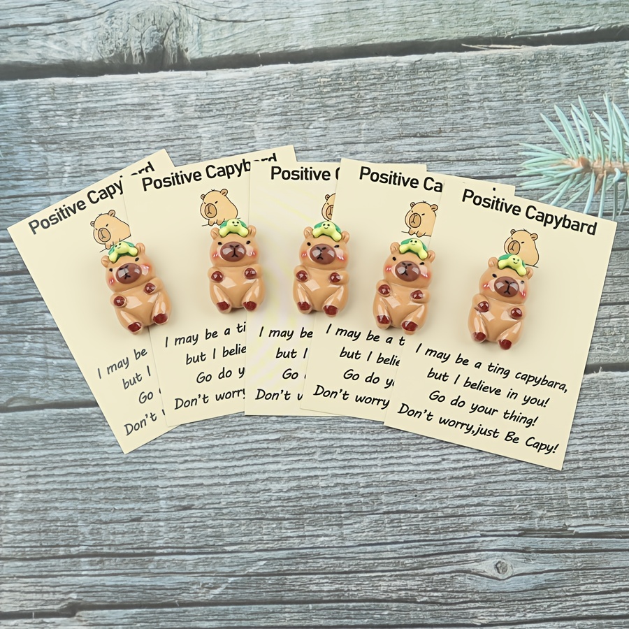 E-shop 3er/5er Mini Positives Capybara Geburtstagsgeschenkset für Mädchen, Jungen, Ihn, Sohn, Teenager – Emotionale Aufmunterungs- Unterstützungsgabe,
