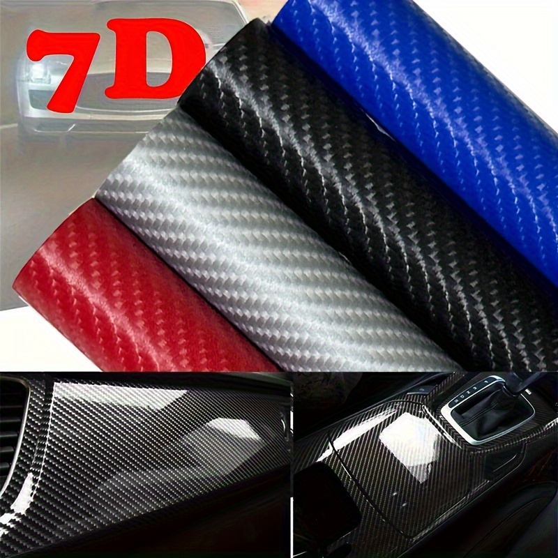 

10*152cm/3.93*59.84in 7d Car Sticker Glossy Carbon Fiber Vinyl Film Car Interior Wrap Sticker Car Home Door Decals